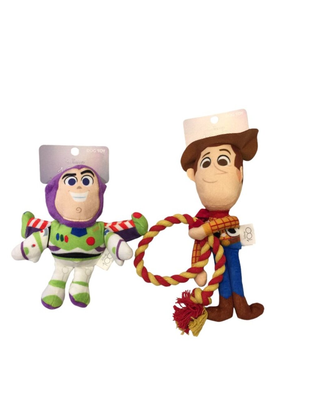 Disney 100 Toy Story 6" Buzz Lightyear 9" Woody Lasso Plush Dog Toys